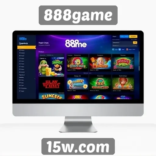 Análise da interface do usuário do site 888game
